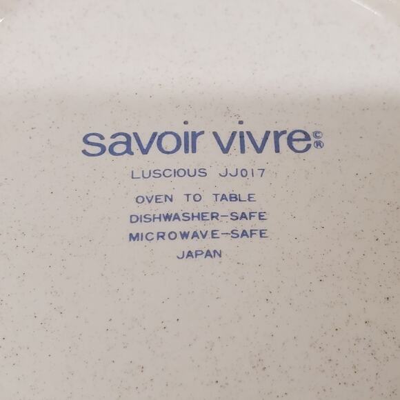 Luscious by Savoir Vivre JJ017 Saucer Plate Vintage Dinner Wear Set of 4 - Picture 8 of 10